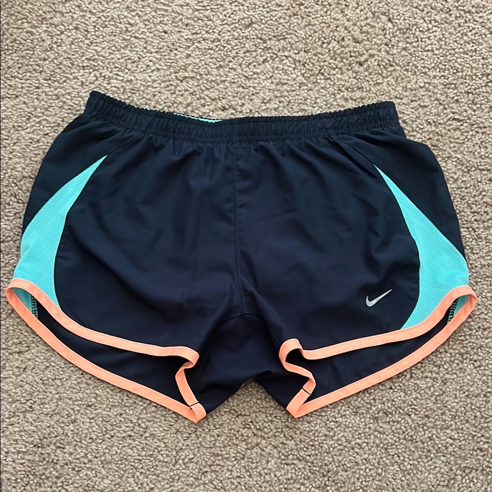 Nike Fully Lined drawstring Blue Athletic running Shorts size XS